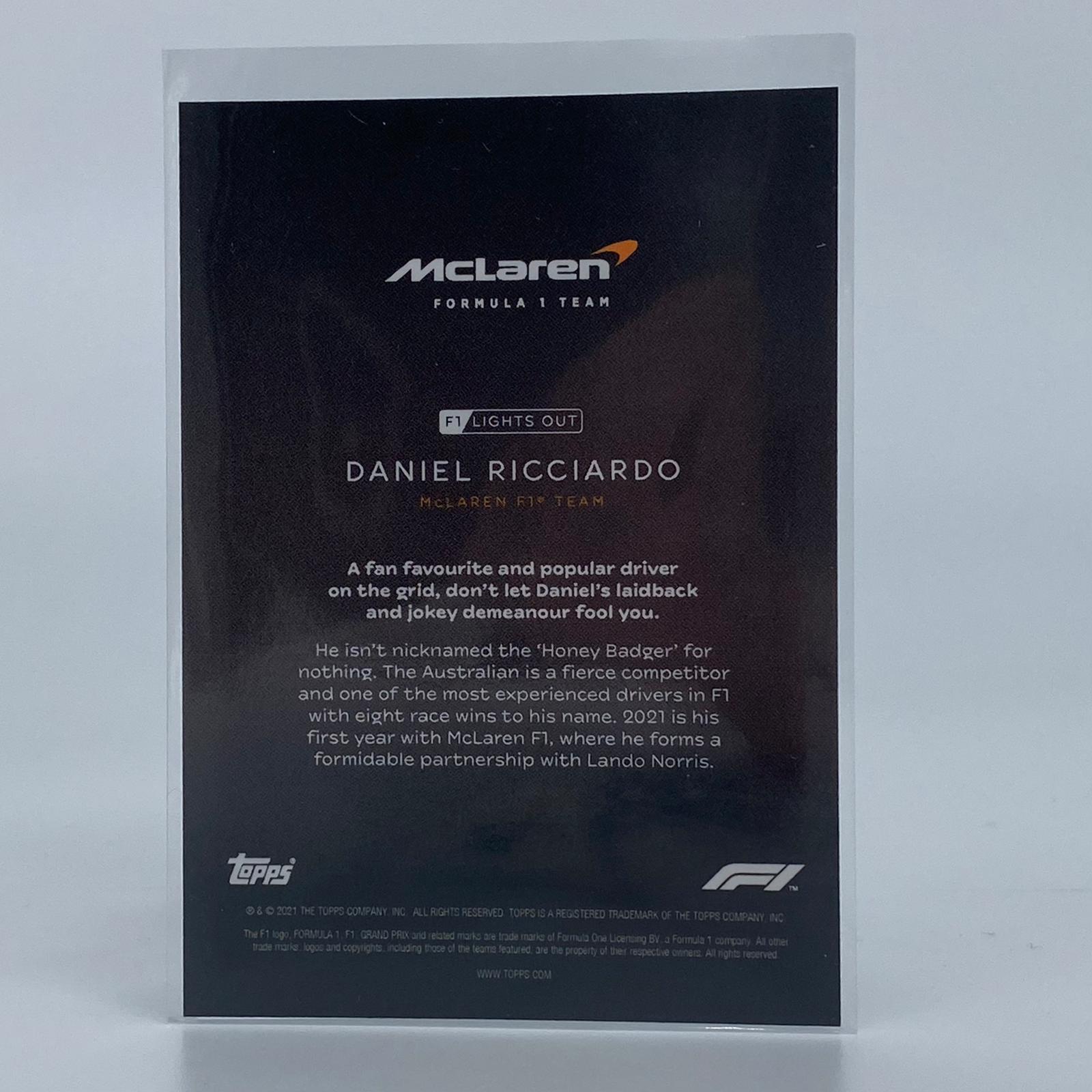 Daniel Ricciardo F1 Racing Driver Blue Parallel Collectible Card - Perfect for Motorsport Fans, Collectors, and Memorabilia Displays
