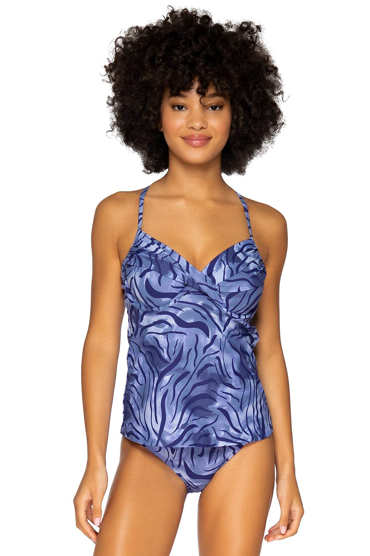 Women's Crossroads Underwire Tankini Swimsuit Top - Supportive Swimwear for Beach & Pool - Perfect for Vacation, Water Sports & Summer Activities
