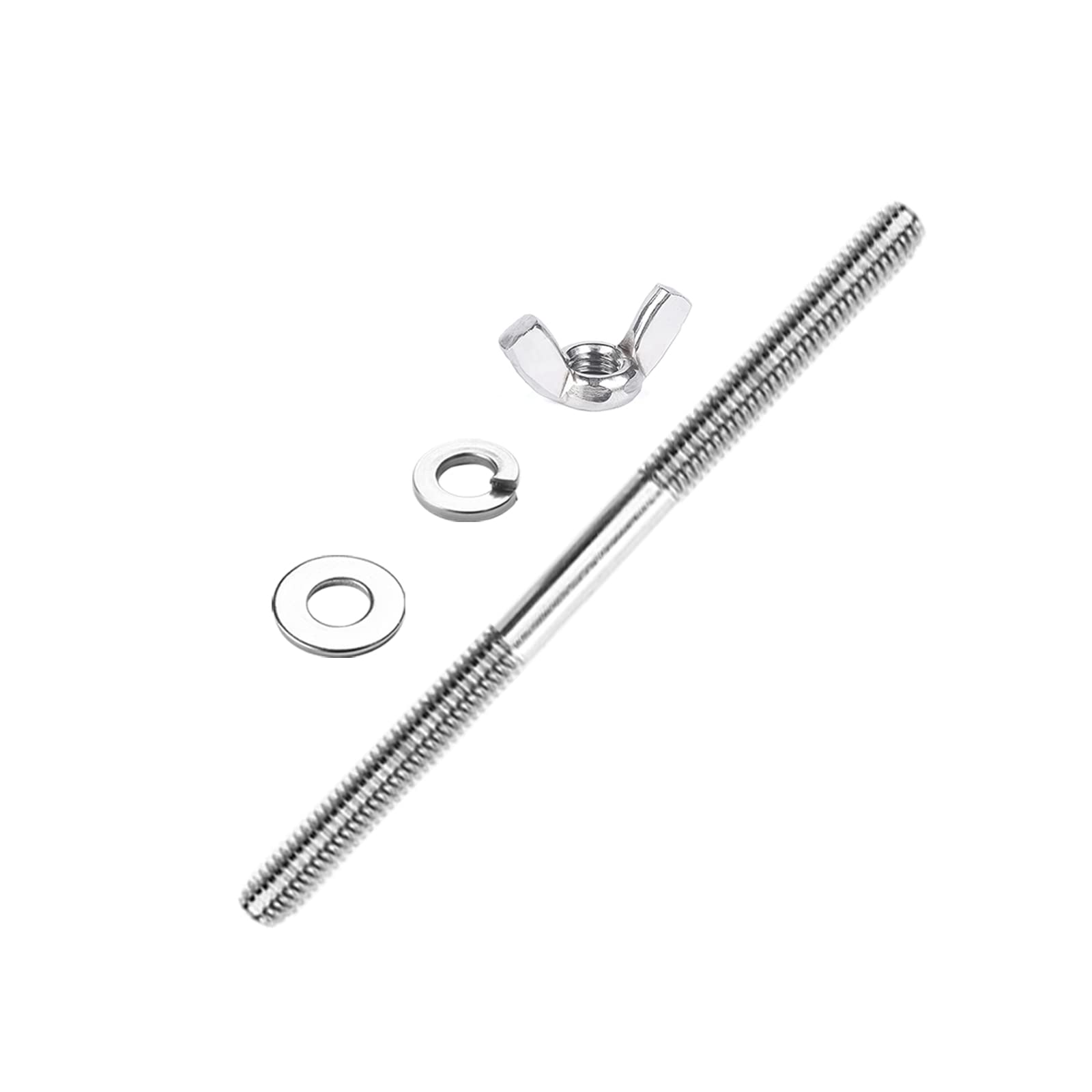 18-8 (304) Stainless Steel Air Cleaner Stud Kit - 5 Inch Mounting Bolt for Engine Air Filters - Perfect for Automotive Repair & Performance Upgrades