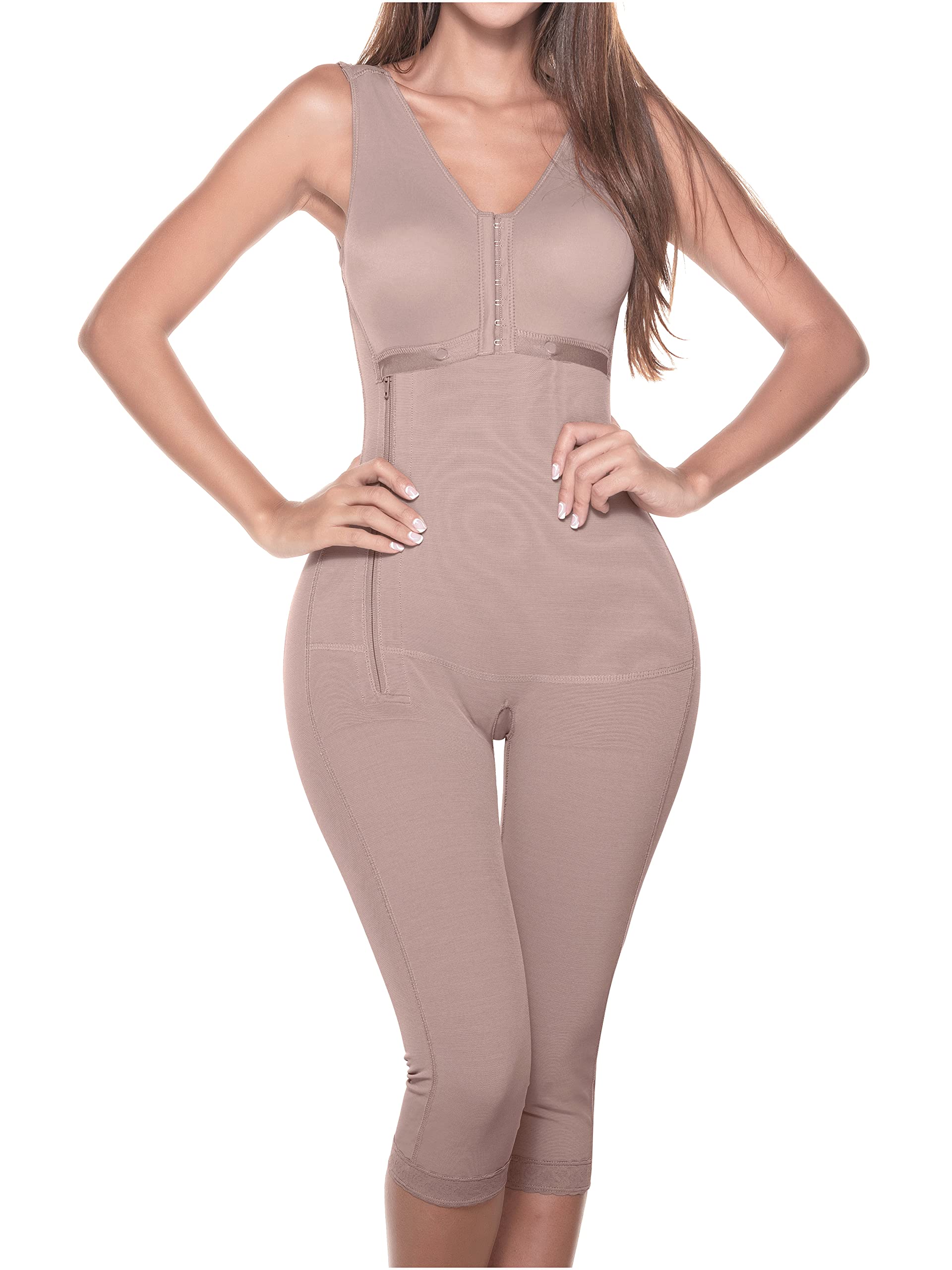 Sonryse S010 Colombian Post-Surgery Compression Garment for Women - Stage 1 BBL, Tummy Tuck & Lipo Recovery - Breathable Waist Trainer & Body Shaper for Postpartum, Weight Loss & Everyday Wear