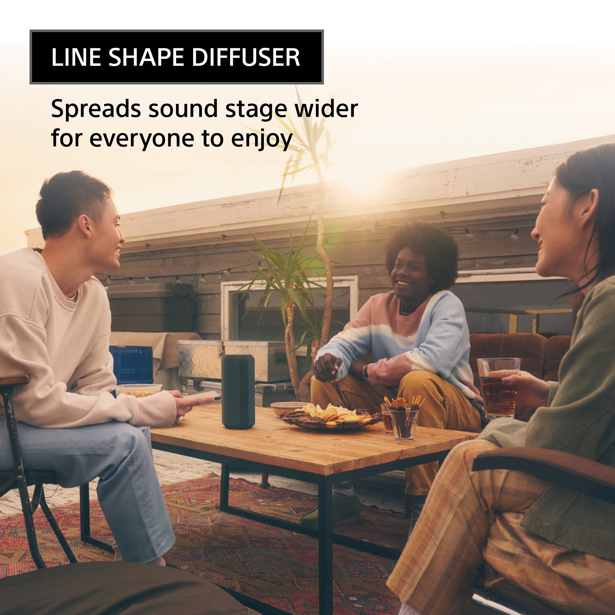 Sony SRS-XE300 X-Series Wireless Bluetooth Speaker - IP67 Waterproof, Dustproof, Shockproof, 24-Hour Battery Life - Portable Speaker for Outdoor, Beach, Pool Party & Travel (Blue)