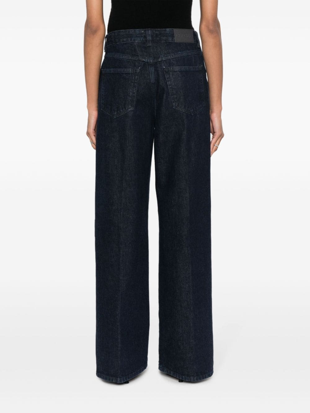 Women's High Waist Closed Blue Jeans - Slim Fit Stretch Denim Pants for Casual Wear & Everyday Outfits