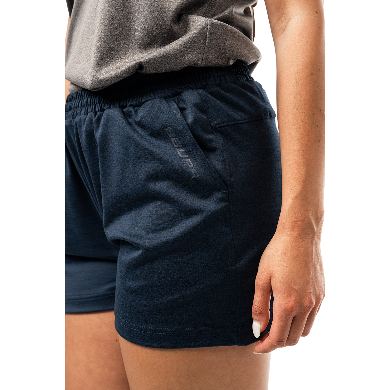 Bauer S25 Women's Team Training Shorts - High-Performance Hockey & Workout Shorts for Female Athletes | Gym, Running, and Sports Activities