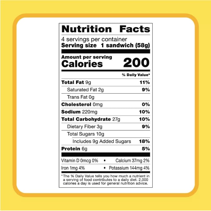 Uncrustables Peanut Butter & Honey Sandwich Bites - 4 Count (Pack of 7, 28 Total) | Frozen Snacks for Kids Lunch, School, Picnics & On-the-Go