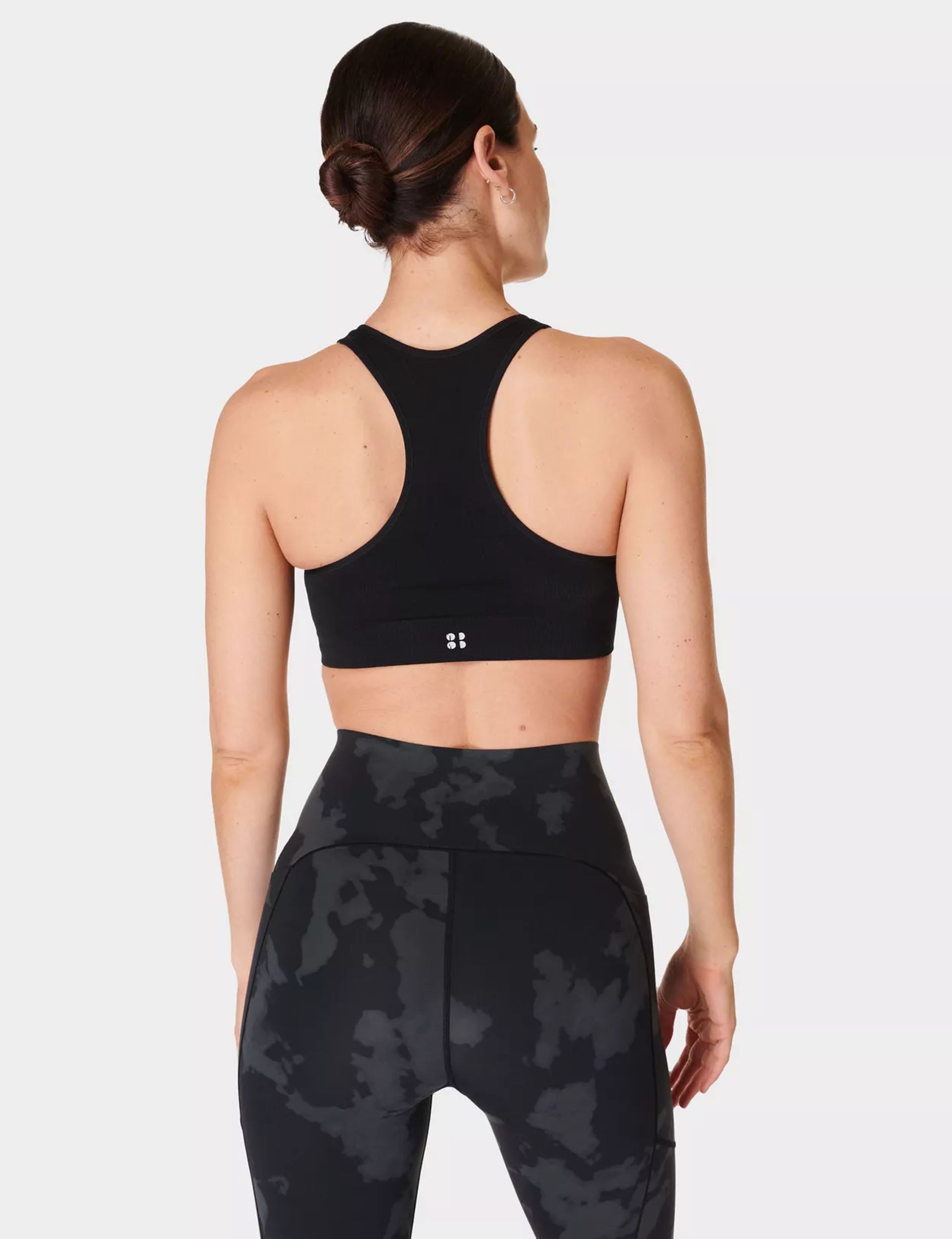 Stamina Seamless Sports Bra for Women - High Impact Workout, Running, Yoga - Breathable & Supportive Activewear - Black