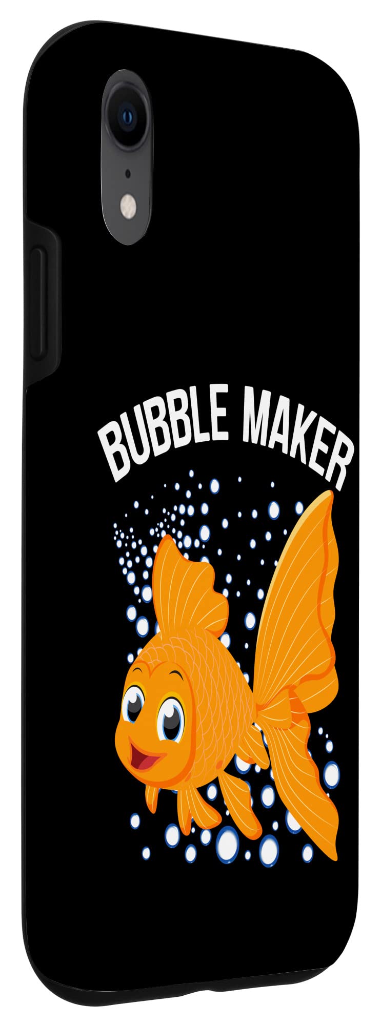 iPhone XR Bubble Maker Case - Cute Goldfish Orange Pet Fish Design, Shockproof Protective Cover for iPhone XR - Perfect for Fishing, Beach, Pool & Outdoor Activities