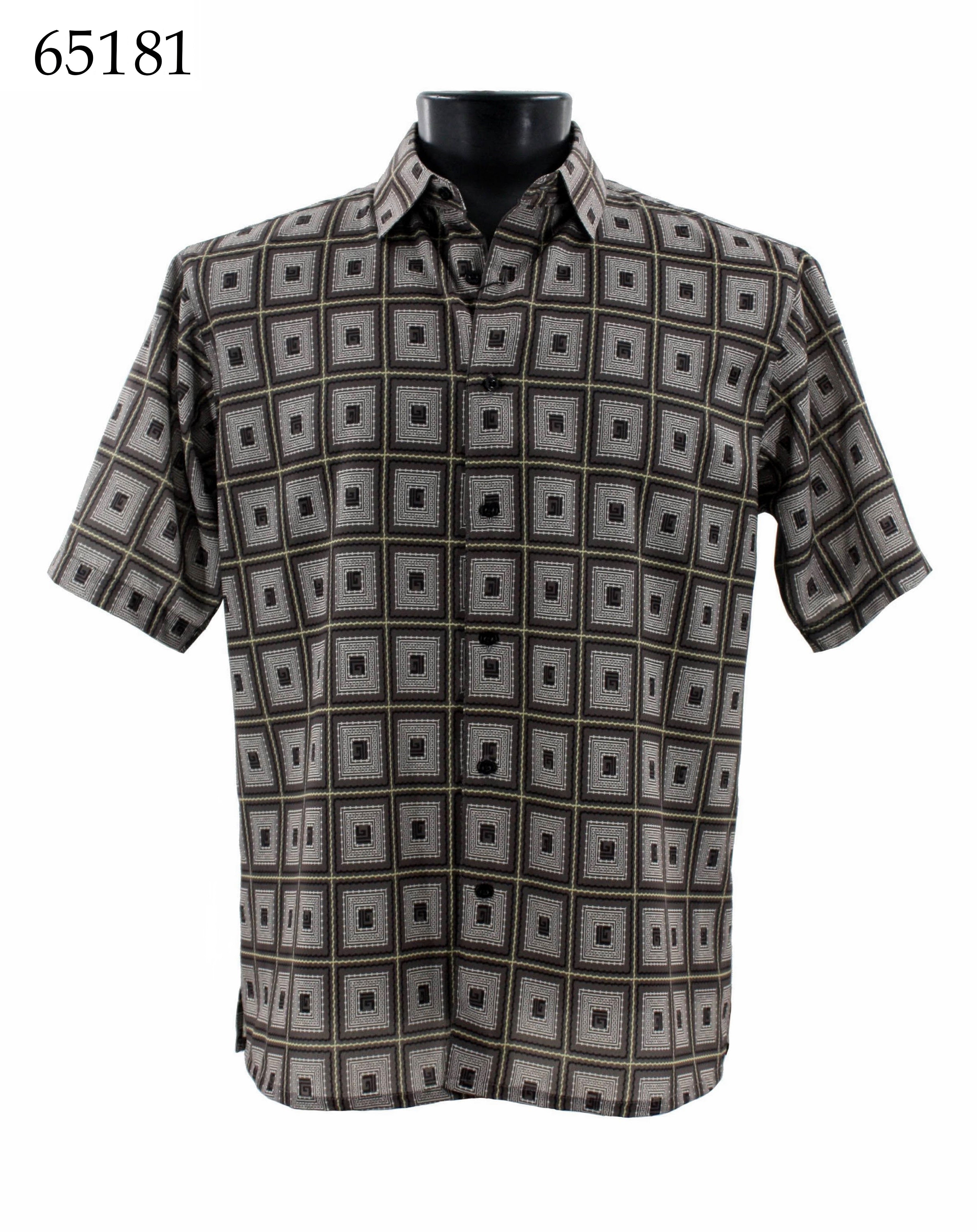 Bassiri Men's Casual Short Sleeve Shirt 65181 - Breathable Cotton Summer T-Shirt for Outdoor Activities, Travel & Everyday Wear