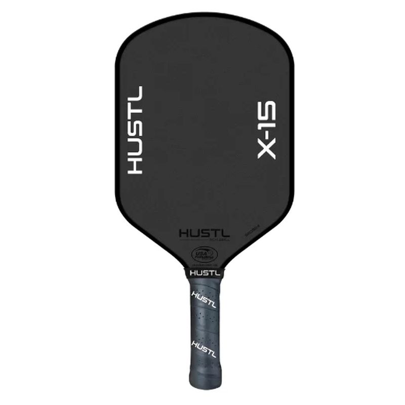 HUSTL X15 PRO 16mm Raw Carbon Gen 3 Pickleball Paddle - Premium Lightweight Paddle for Competitive Play & Tournament Use - Perfect for Indoor & Outdoor Pickleball Games