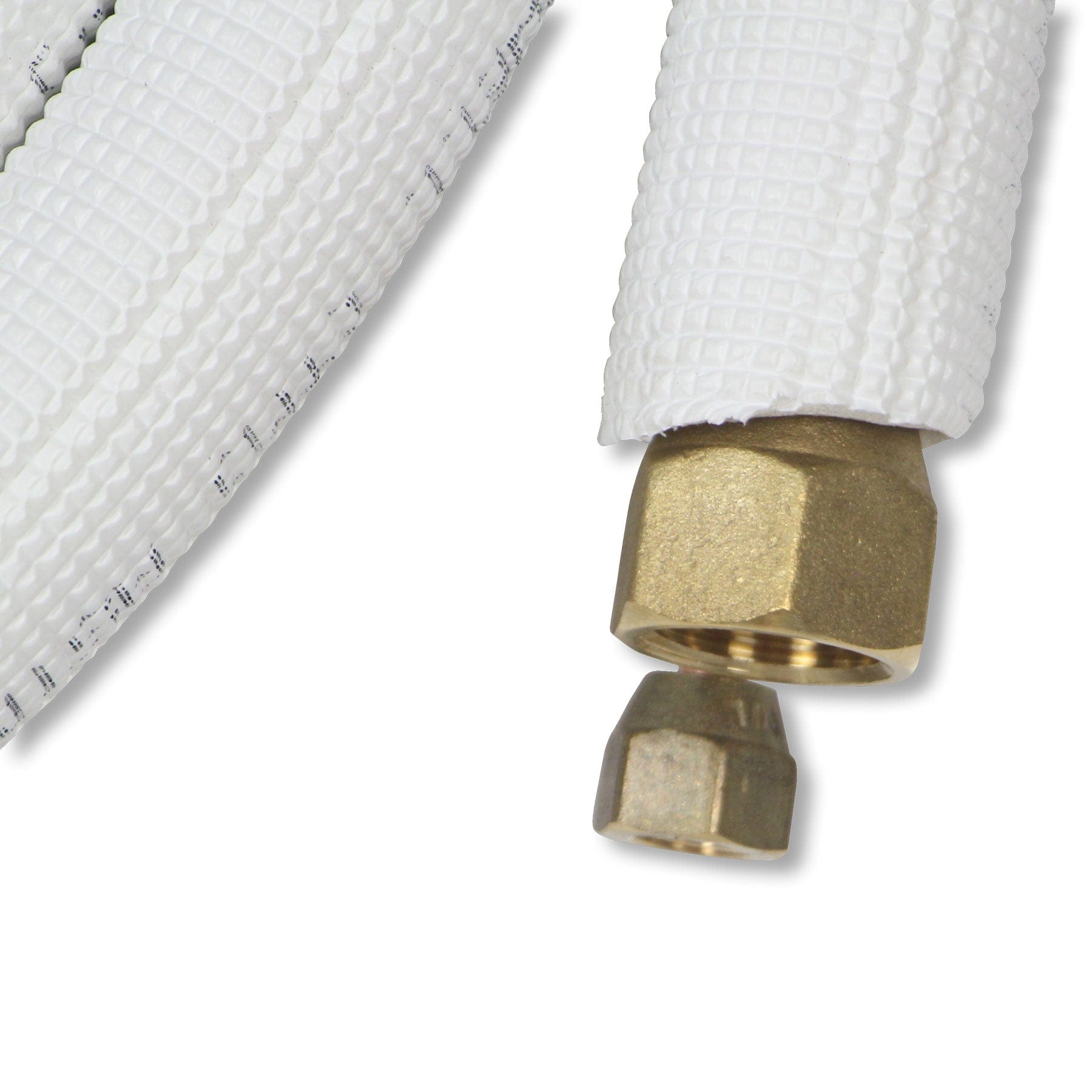 1/4 x 1/2 Inch Mini Split Refrigerant Line Set - 33 Feet Pre-Flared with Interconnecting Electrical Wires - Perfect for HVAC Installation, AC Repair, and DIY Projects