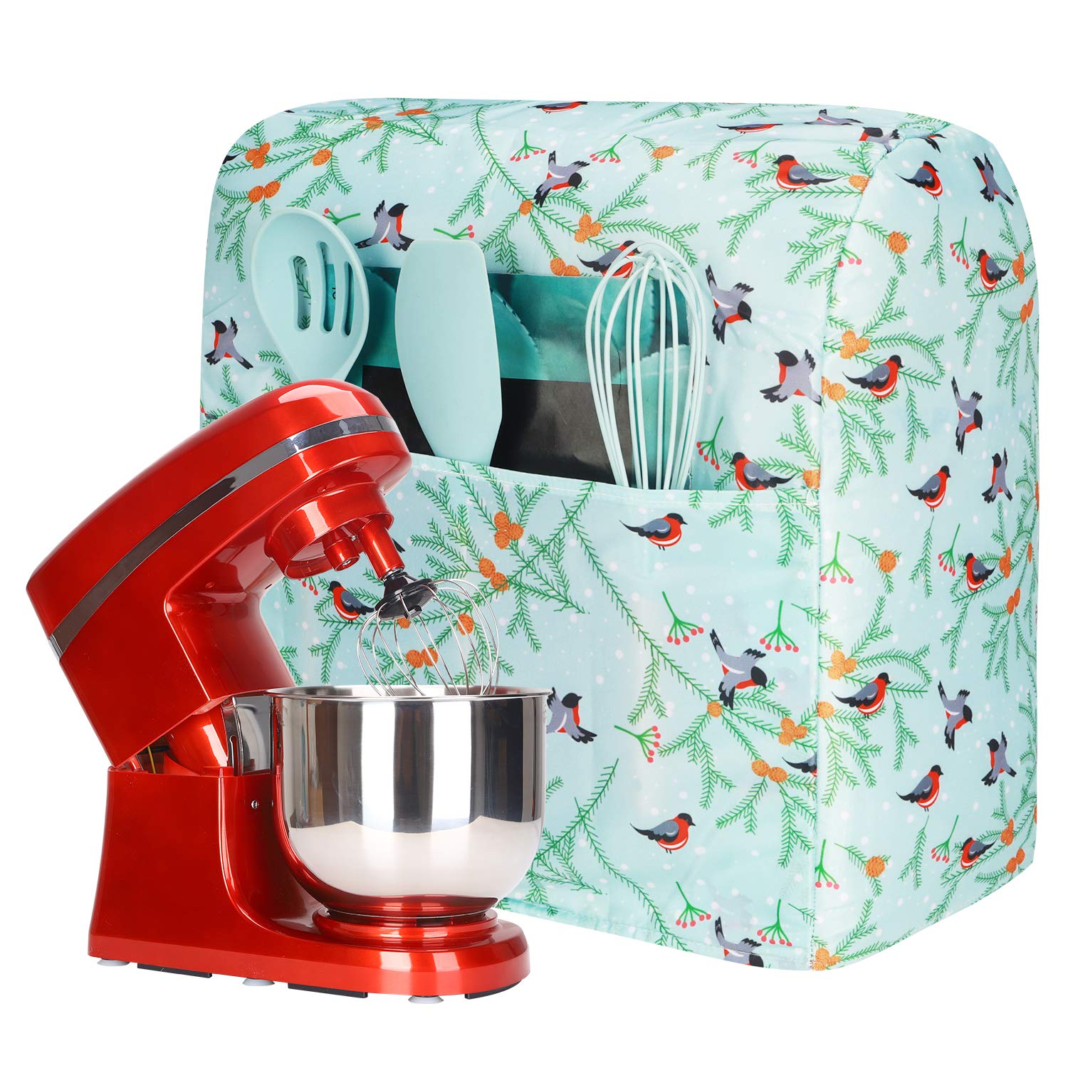 **Pioneer Woman KitchenAid Mixer Cover - Compatible with 6-8 Quart Stand Mixers (Tilt Head & Bowl Lift Models) - Bird Print Design - Durable & Stylish Mixer Accessory for Baking & Cooking**    *(Use Case: Perfect for protecting your KitchenAid or Hamilton stand mixer from dust, spills, and scratches while adding a charming farmhouse-style touch to your kitchen decor.)*