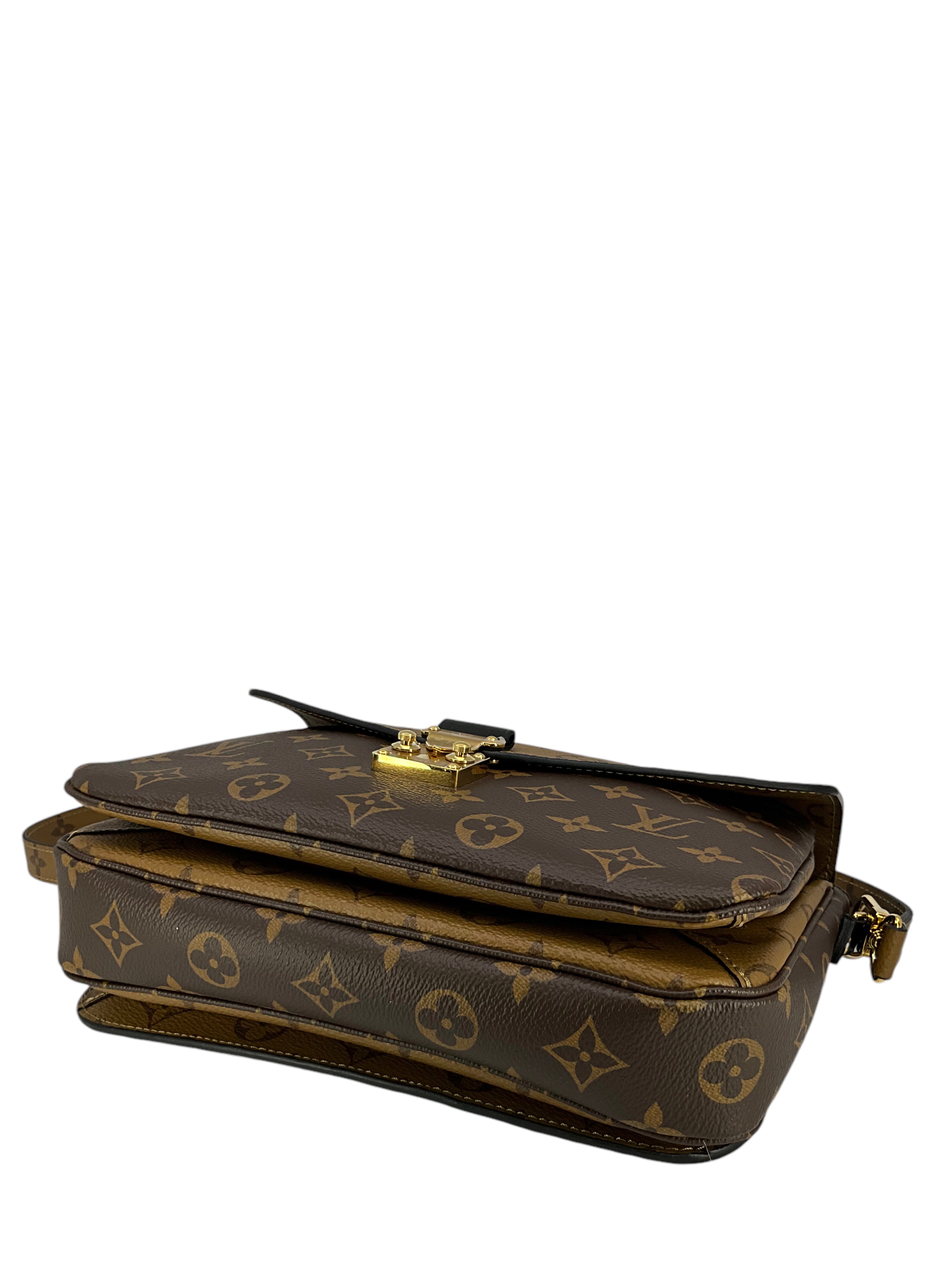 Authentic Louis Vuitton Reverse Monogram Pochette Metis Crossbody Bag - Luxury Handbag for Women, Perfect for Work, Travel & Everyday Use
