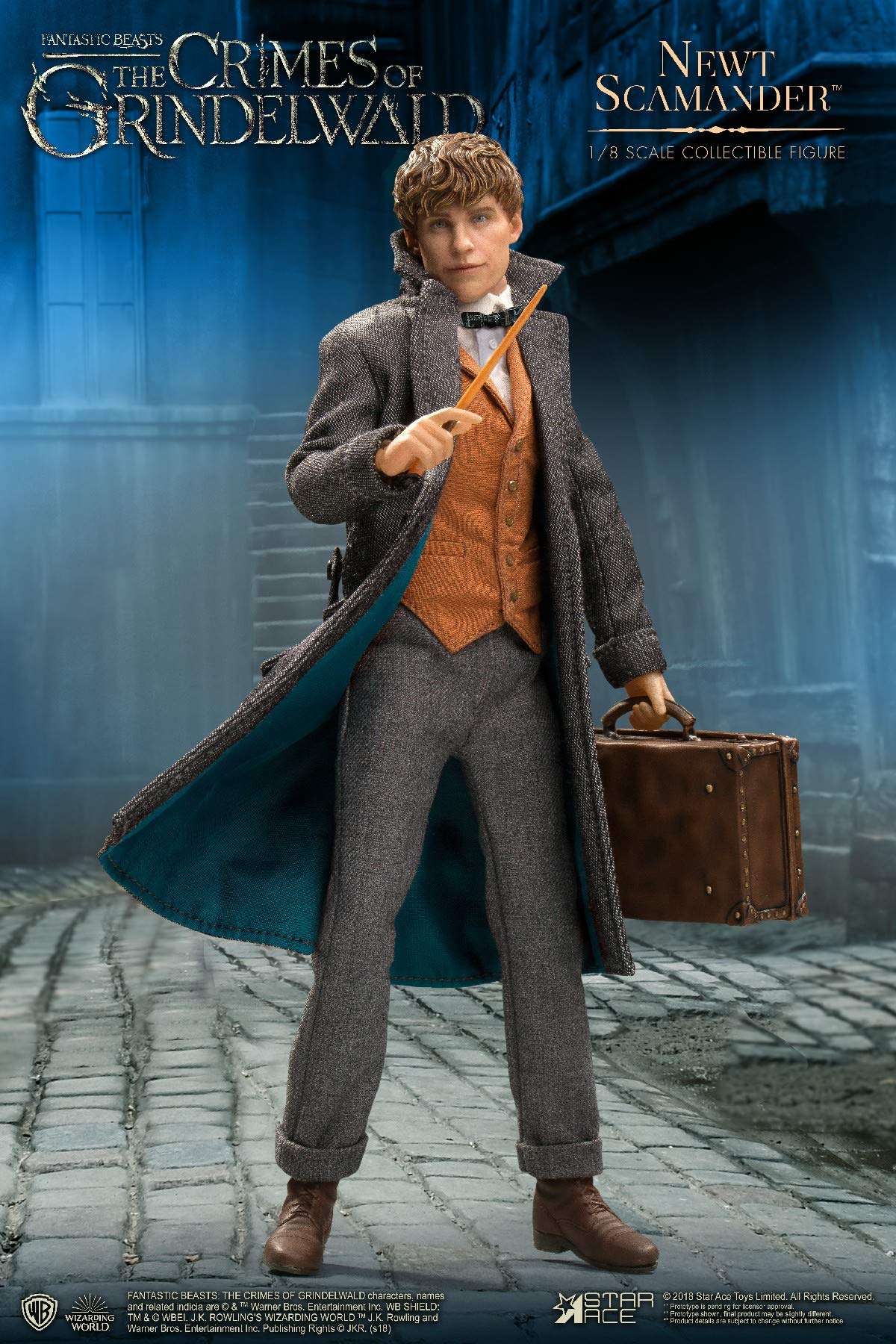 Star Ace Toys Fantastic Beasts: The Crimes of Grindelwald Newt Scamander 1:8 Scale Collectible Action Figure - Perfect for Movie Fans, Fantasy Collectors & Display Cases