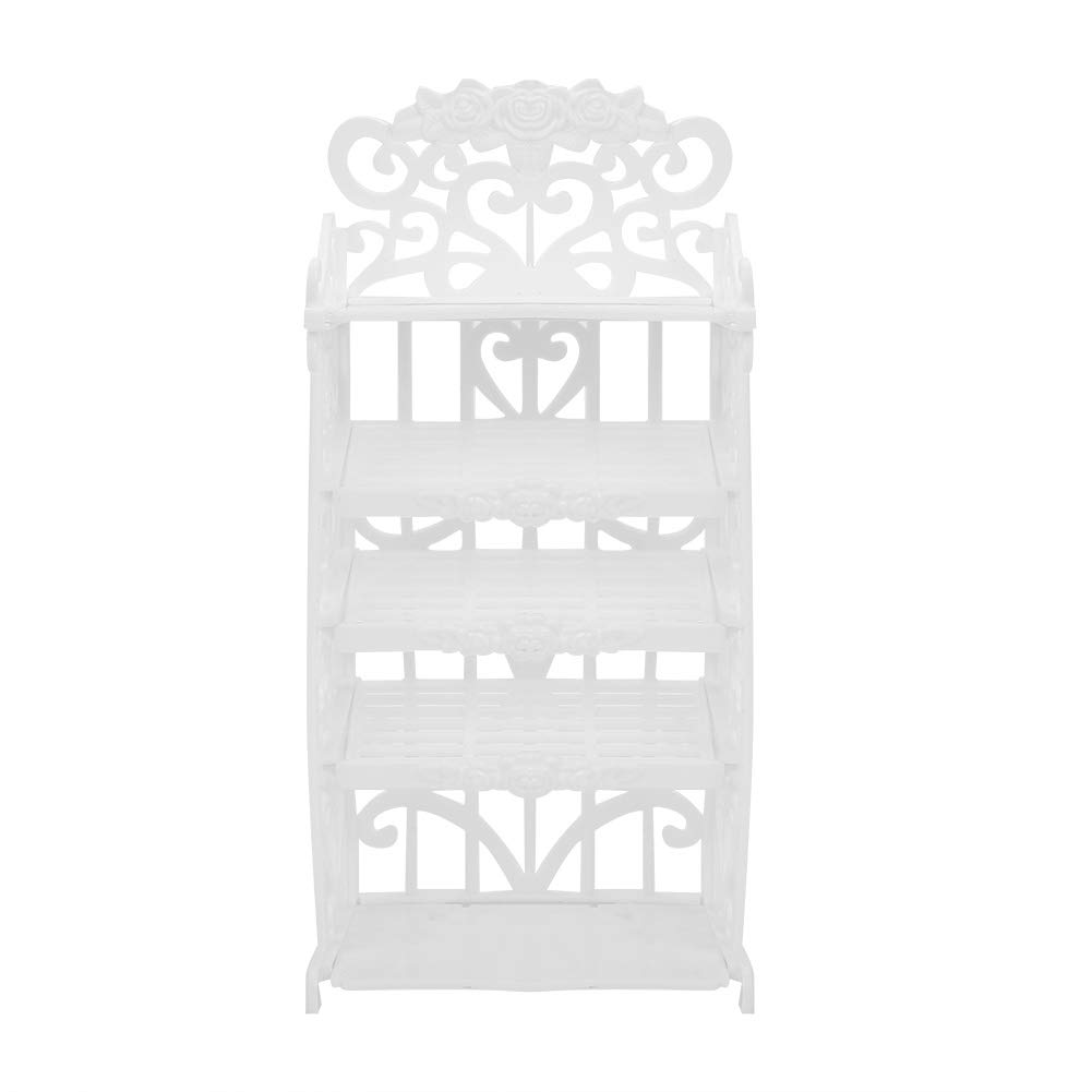 Mini Plastic Shoe Cabinet Model Toy - Portable Furniture for Kids Play, Girls Shoe Rack Dollhouse Accessory - Perfect for Pretend Play & Home Decor
