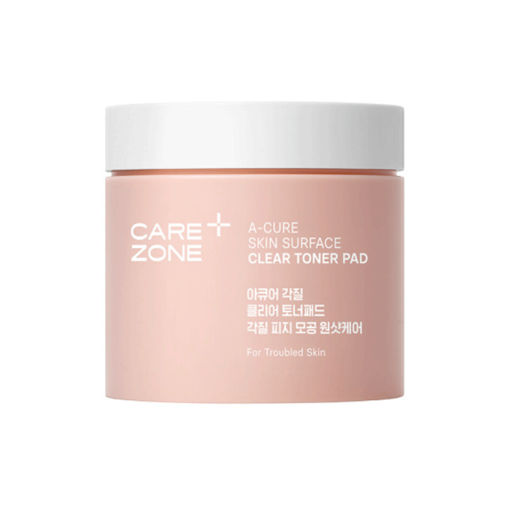 CAREZONE Skin Surface Clear Toner Pads - 70 Count | Exfoliating & Hydrating Facial Toner Pads for Acne, Oily & Sensitive Skin | Daily Skincare Routine & Travel Essential