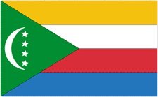 5x8 ft Comoros Nylon Flag - All Weather Outdoor Flag with Durable Nylon Fabric - Perfect for Parades, Sporting Events & International Celebrations