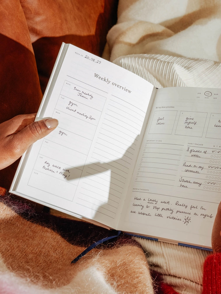 Undated Daily Planner Notebook - Premium Paper for Productivity & Organization | Perfect for Work, School & Personal Planning