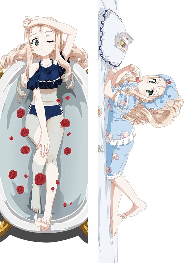 Looxx Girls Und Panzer: Marie 911029 Anime Body Pillow Case - Double-Sided 2WT Fabric (180x60cm) - Peach Skin & 2-Way Tricot Anime Cushion Cover for Fans | Perfect for Bedroom Decor, Cosplay Events & Anime Collectors