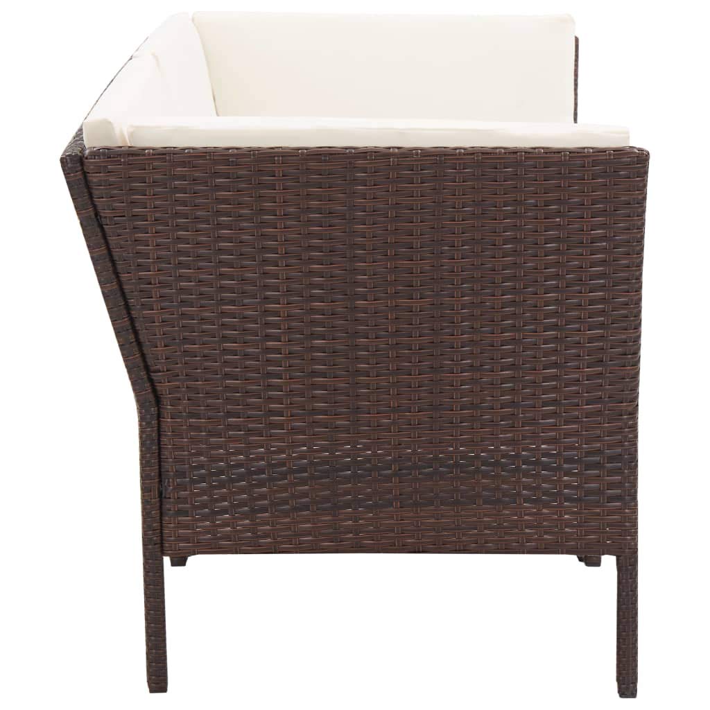 6-Piece Outdoor Patio Furniture Set with Cushions - Garden Lounge Conversation Sofa Set for Poolside, Balcony, Backyard & Patio Relaxation