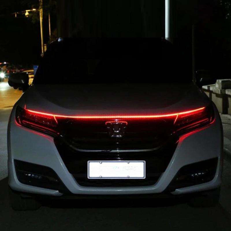 Hood Glow LED Light Strip for Cars - Under Hood Neon Accent Lighting Kit for Trucks, SUVs, and Vehicles - Waterproof RGB Color Changing Car Underglow Lights (Perfect for Night Driving, Car Shows, and Custom Vehicle Styling)