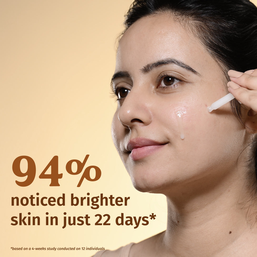 Milk Drops Brightening Serum for Glowing Skin - Vitamin C & Hyaluronic Acid Face Treatment | Perfect for Day & Night Skincare Routine
