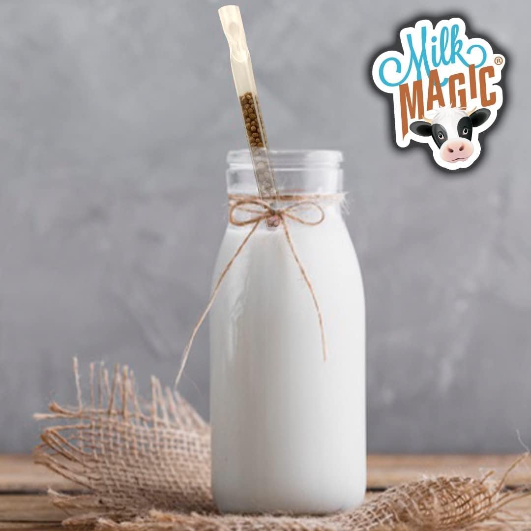 Strawberry Milk Flavoring Straws - Pack of 72 Fun & Tasty Milk Magic Straws for Kids & Adults | Perfect for School Lunches, Parties & Healthy Snacks