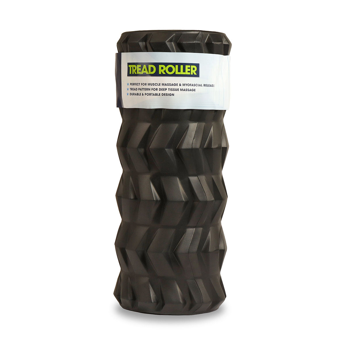 MAD Fitness Tread Foam Roller for Muscle Recovery & Deep Tissue Massage - High Density Foam Roller for Athletes, Yoga, CrossFit & Post-Workout Pain Relief