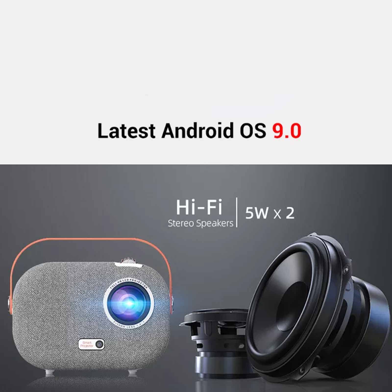 NVYAZJ Ultra Mini 4K HD Smart LED Pocket Projector - DLP 2GB+32GB, WiFi 2.4G/5G, 3D Function, 1920x1080 Resolution - Perfect for Home Theater, Office Presentations & Outdoor Movie Nights