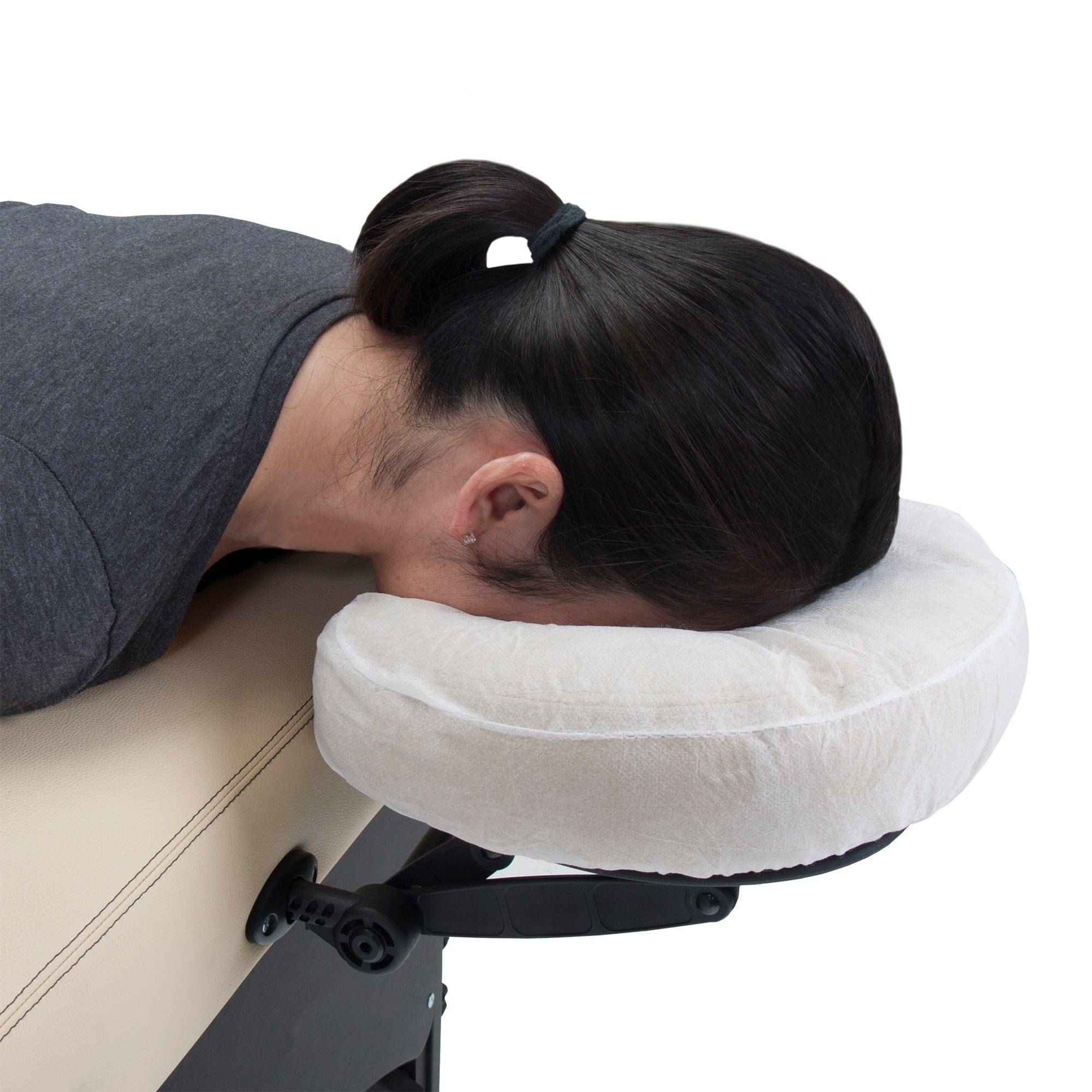Disposable Fitted Face Pillow Covers - Soft Hypoallergenic Pillow Protectors for Travel, Home & Spa Use