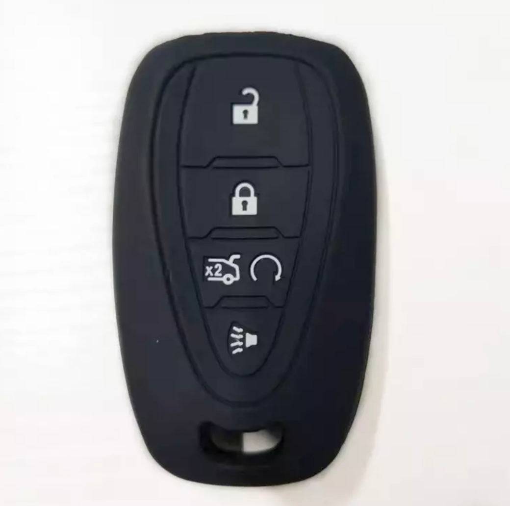Durable Silicone Key Fob Cover for Chevy & Chevrolet - Anti-Scratch Protective Case for Keyless Entry Remote (Perfect for Daily Use, Travel & Outdoor Activities)