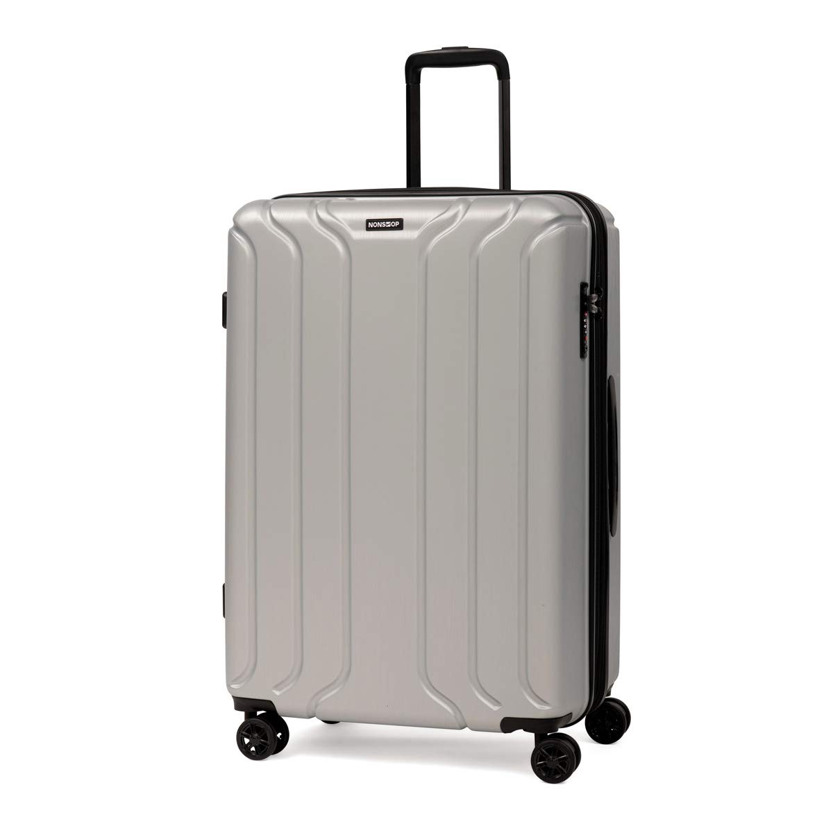 NONSTOP NEW YORK Expandable Hard Shell Spinner Luggage Set - 3 Piece Lightweight TSA Lock Suitcase with Double USB Port & 2 Packing Cubes for Air Travel, Business Trips & Family Vacations