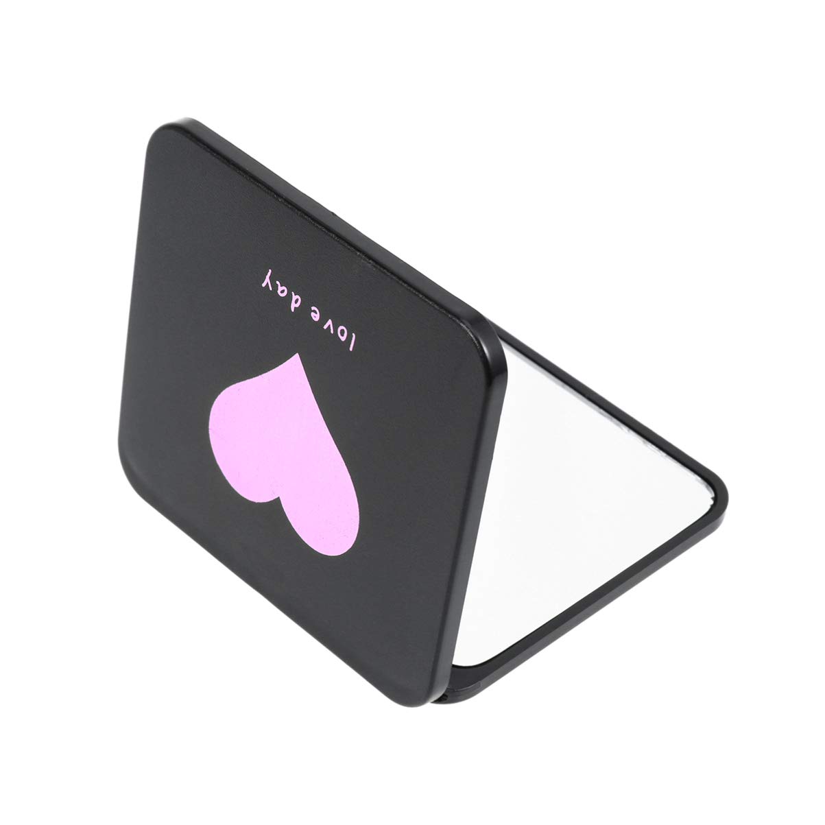 Beaupretty Compact Folding Makeup Mirror - Portable Square Pocket Mirror for Travel, Home, Office & Outdoor Use - Random Pattern Design - Perfect for Touch-Ups On-The-Go