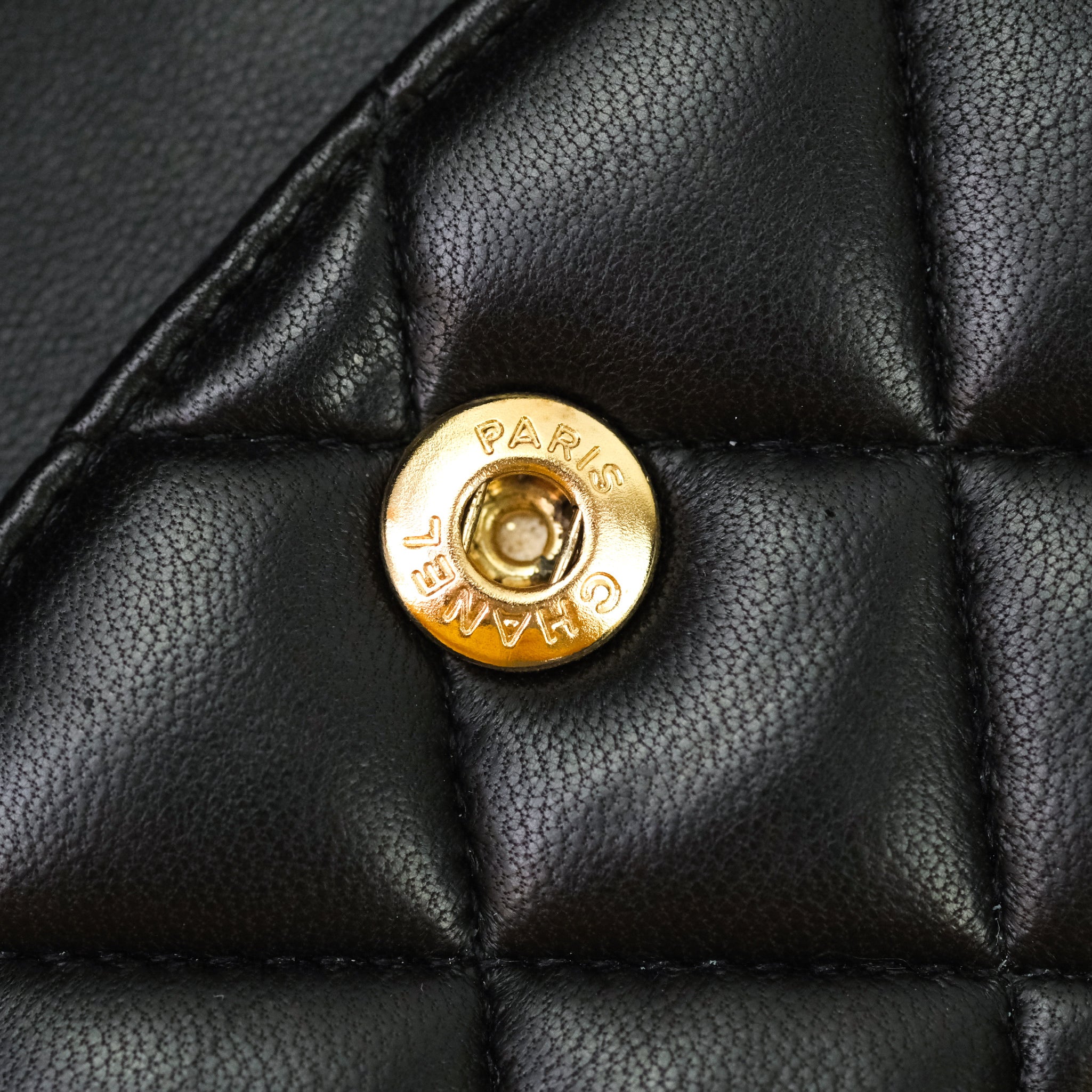 Chanel Classic Medium Double Flap Bag Black Lambskin Gold Hardware - Luxury Designer Handbag for Women, Perfect for Work, Evening Events & Special Occasions