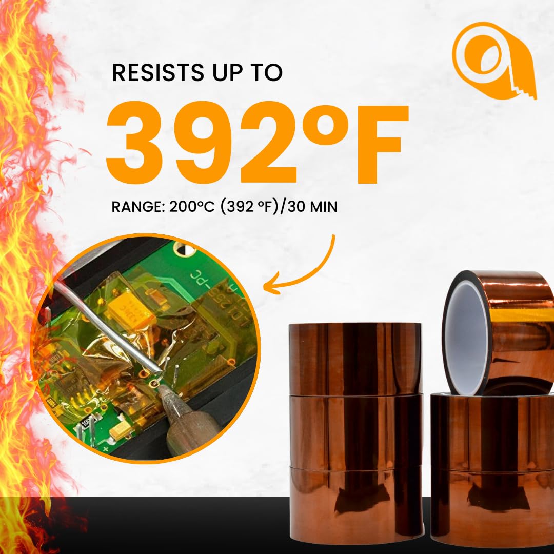 High Temperature Kapton Tape - 3/8