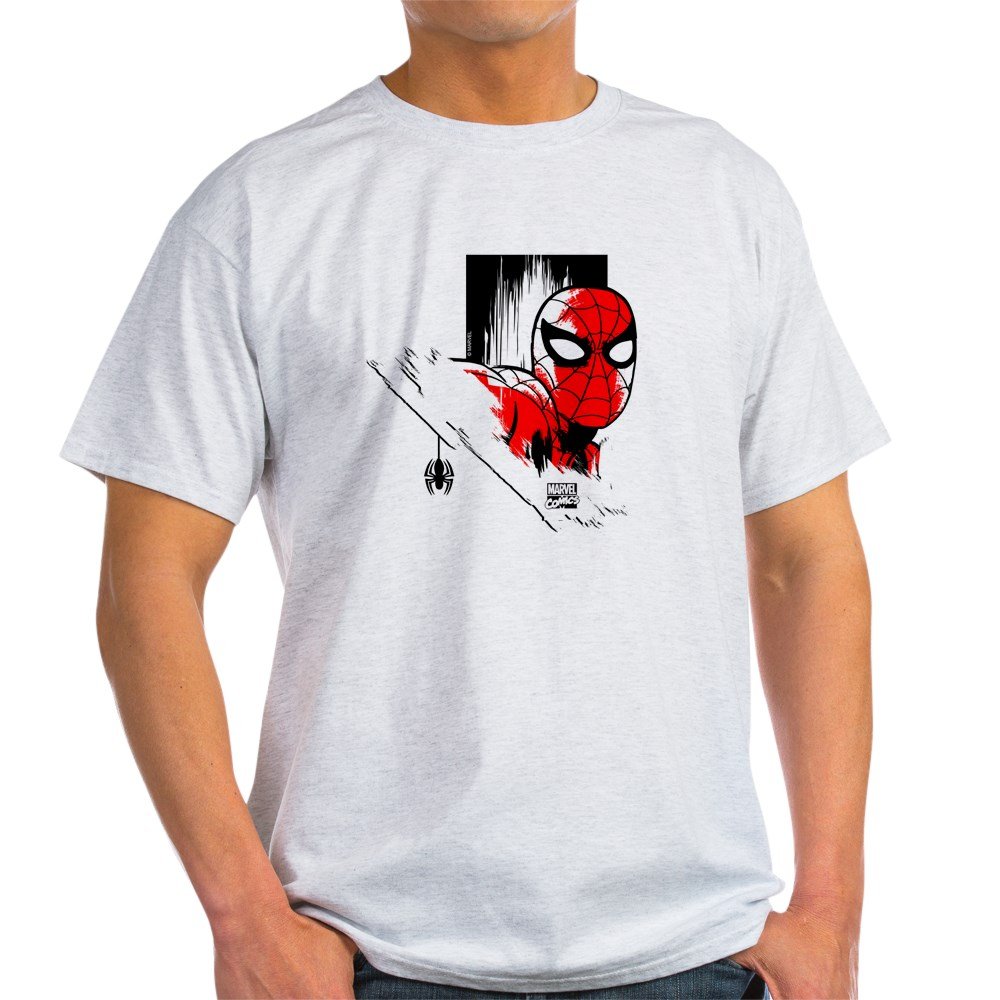 Spider-Man Face Light Cotton T-Shirt for Men & Women - Superhero Graphic Tee for Cosplay, Halloween & Marvel Fans
