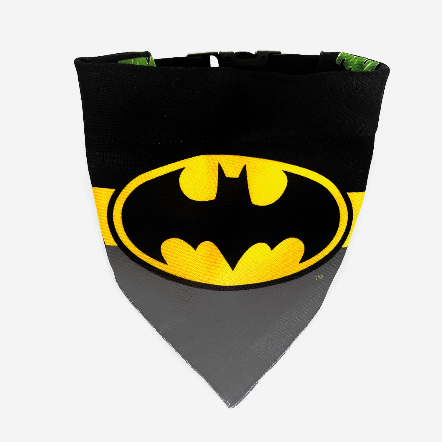 Official Licensed Batman Dog Bandana & Adjustable Collar Set - Size S for Small Dogs - Perfect for Pet Costumes, Halloween, and Superhero-Themed Parties