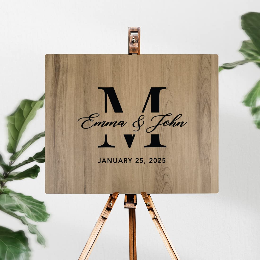 Custom Wooden Welcome Sign for Wedding - 16