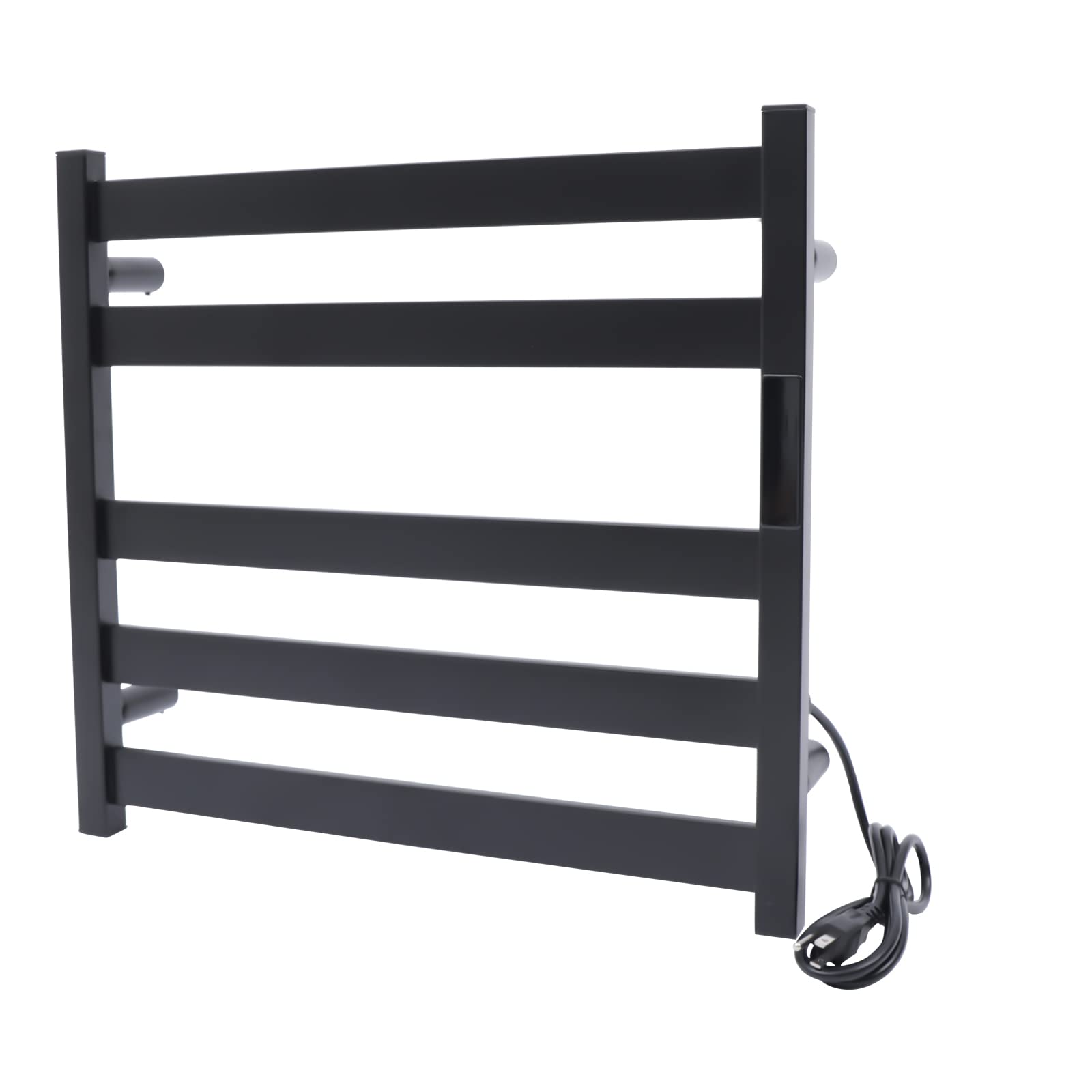 5-Bar Electric Towel Warmer for Bathroom - Stainless Steel Wall-Mounted Heated Towel Rack with Timer & Smart Temperature Control (19.68x3.54x18.11inch) - Perfect for Spa, Luxury Bathrooms & Cold Winter Mornings