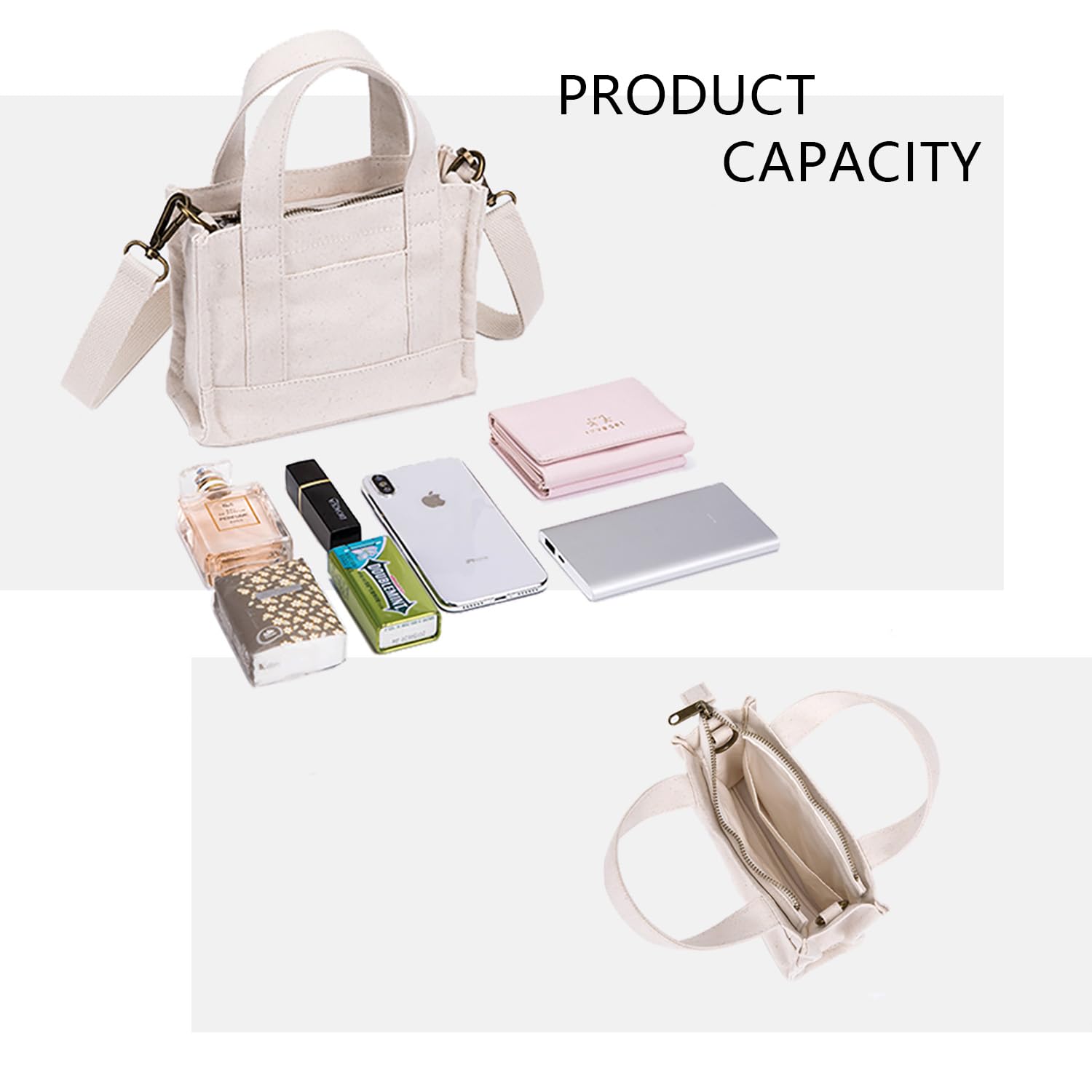 YONBEN® Women's Canvas Crossbody Bag - Stylish Casual Shoulder Purse for Everyday Use, Shopping & Travel | Trendy Satchel Handbag
