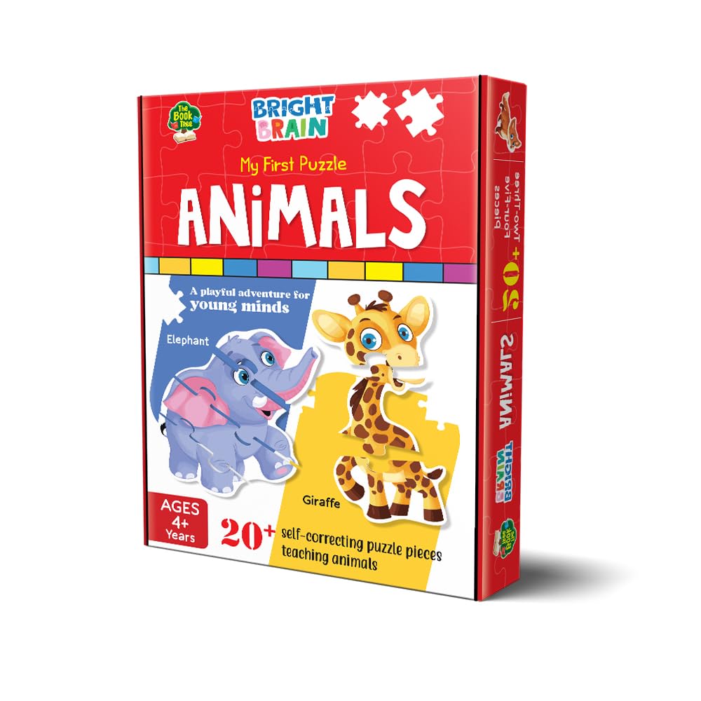 20+ Piece Large Animal Jigsaw Puzzle for Kids Ages 3-6 | Educational Preschool Learning Toy | Perfect Gift for Toddlers & Children | Fun Classroom & Birthday Party Activity | Majestic Book Club