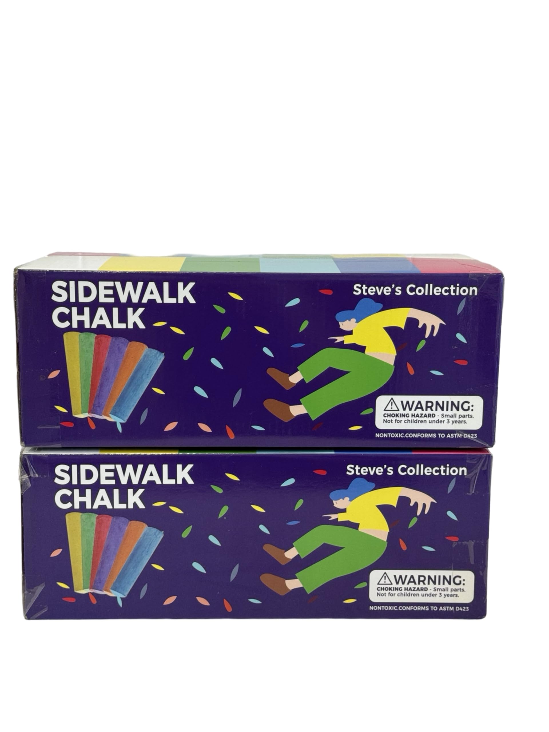 72-Piece Washable Sidewalk Chalk Set for Kids - Vibrant Multicolor Outdoor Chalk for Driveway Art, Playground Fun & Chalkboard Drawing - Non-Toxic & Easy Cleanup (Ages 3+)