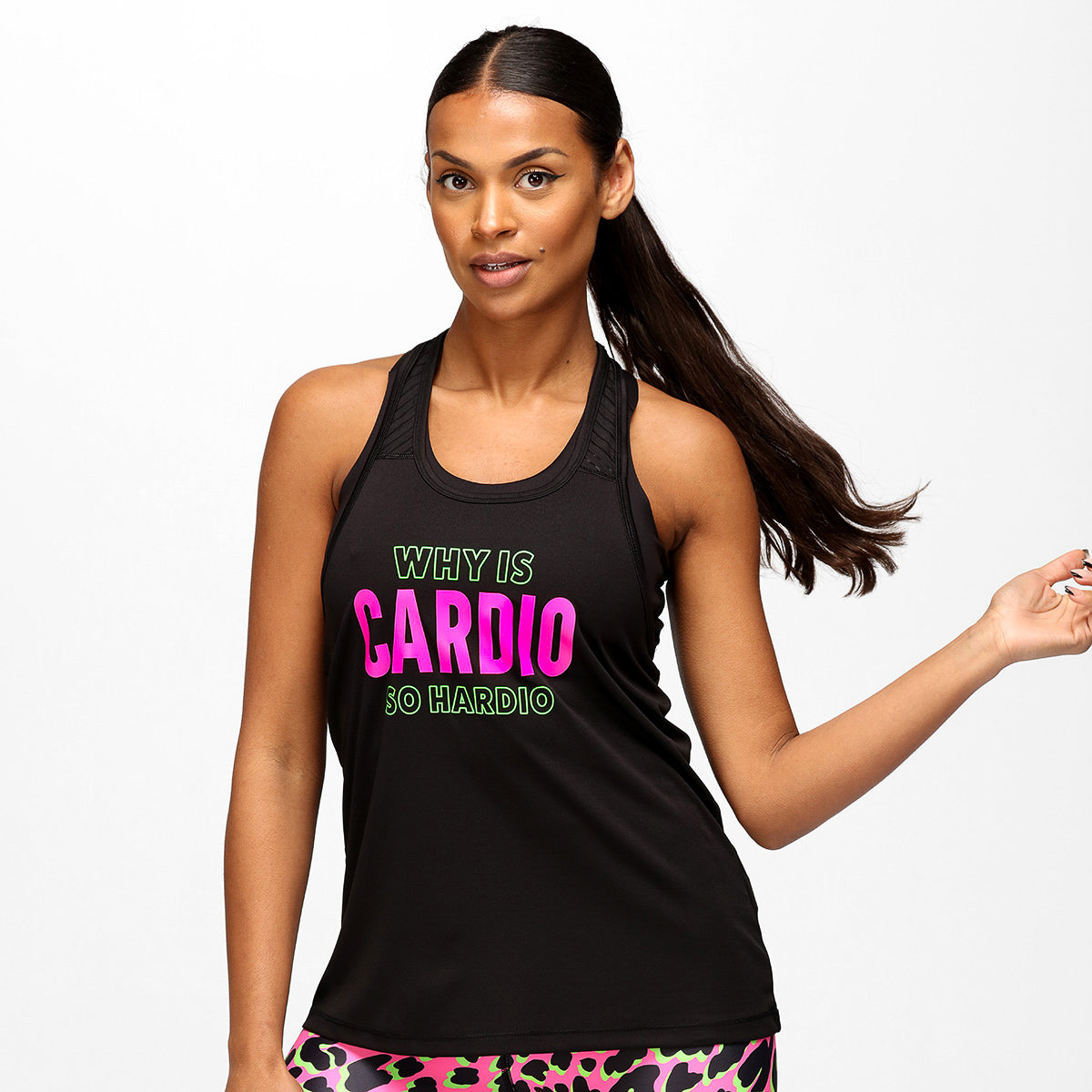 Cardio So Hardio Mesh Racerback Vest - Breathable Workout Tank Top for Women - Gym, Running & Yoga