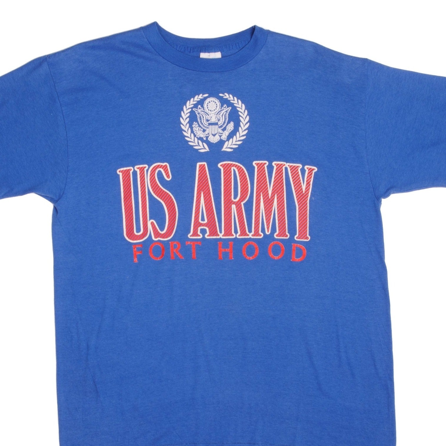 Vintage 1990s US Army Fort Hood T-Shirt - Authentic Military Tee, Size Large, 100% Cotton, Made in USA - Perfect for Military Enthusiasts, Vintage Collectors & Casual Wear
