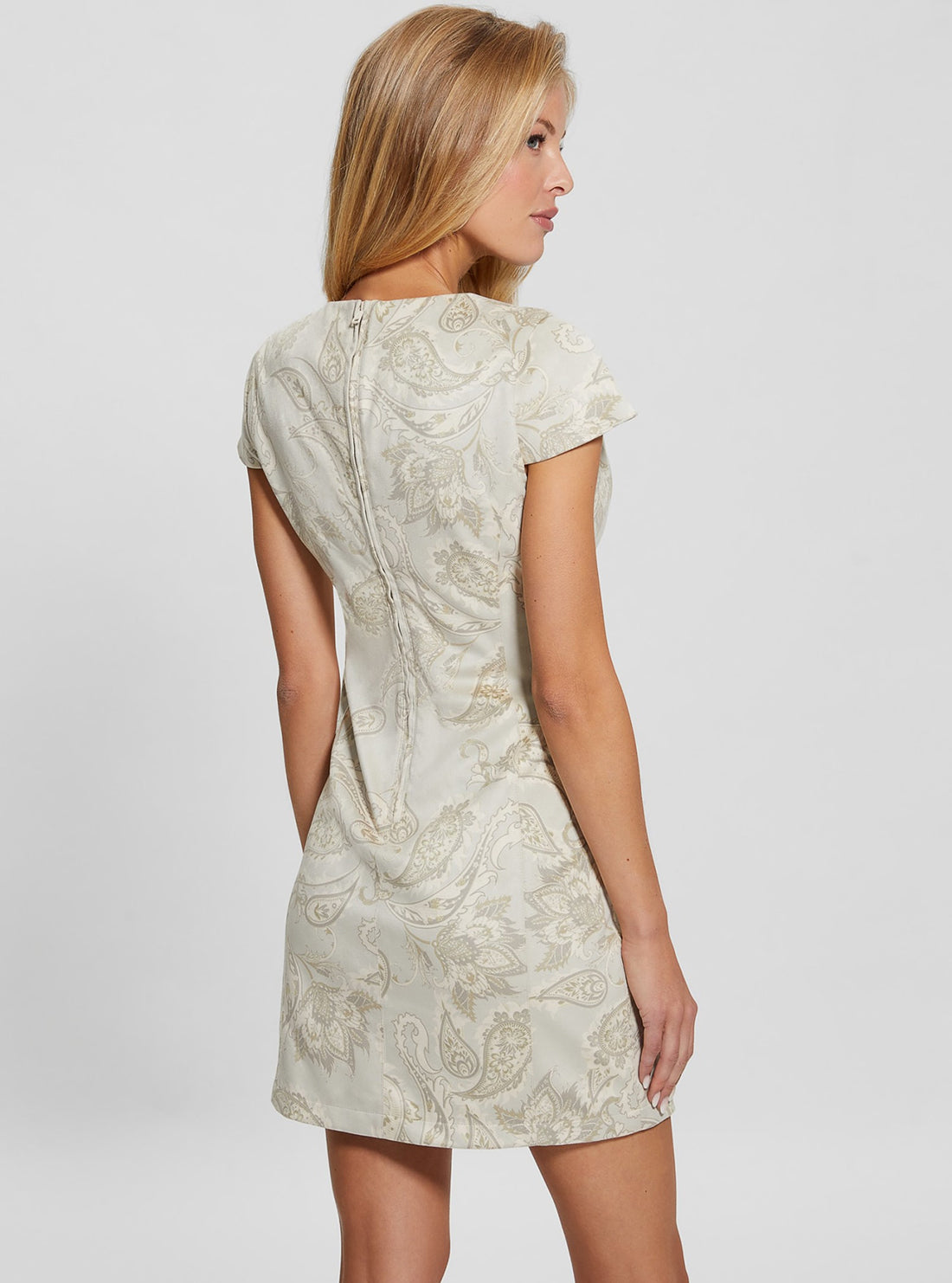 Beige Manuela Suede Mini Dress for Women - Elegant Party & Cocktail Dress - Perfect for Date Night, Wedding Guest & Special Occasions