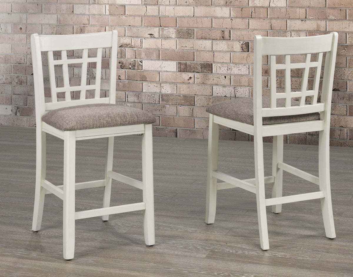7-Piece White and Oak Counter Set for Kitchen, Dining Room, or Bar - Durable and Stylish Countertop Organizer