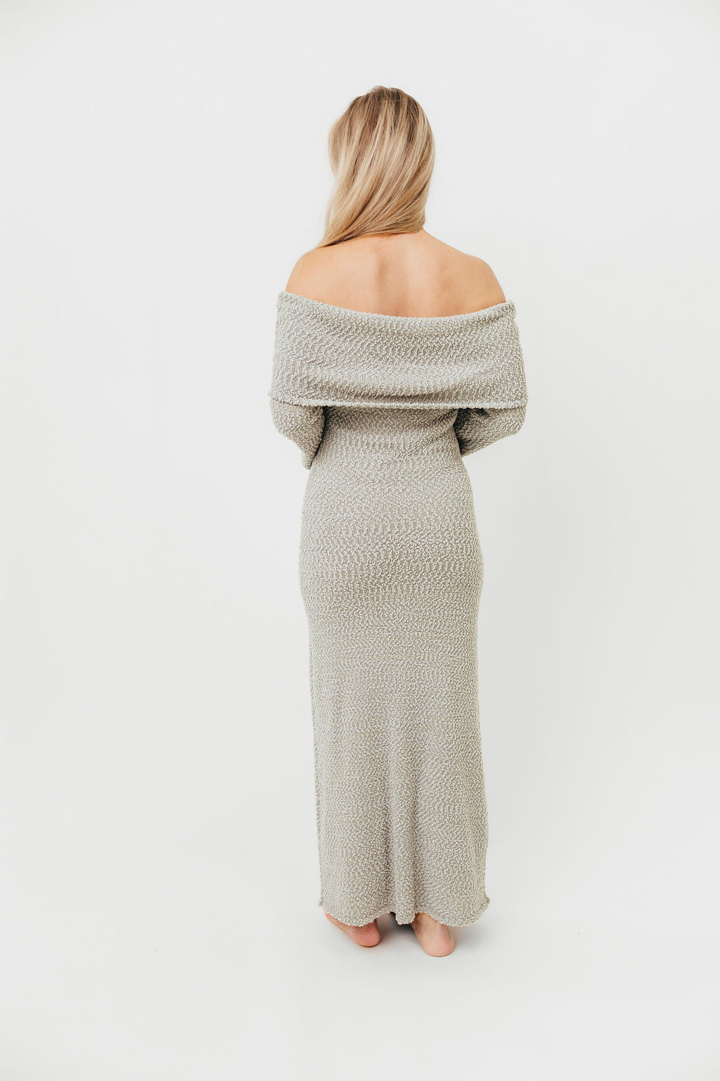 Nora Knit Maxi Dress in Dusty Sage - Bump Friendly Maternity Dress for Women | Comfortable Stretchy Long Dress for Pregnancy, Nursing & Everyday Wear