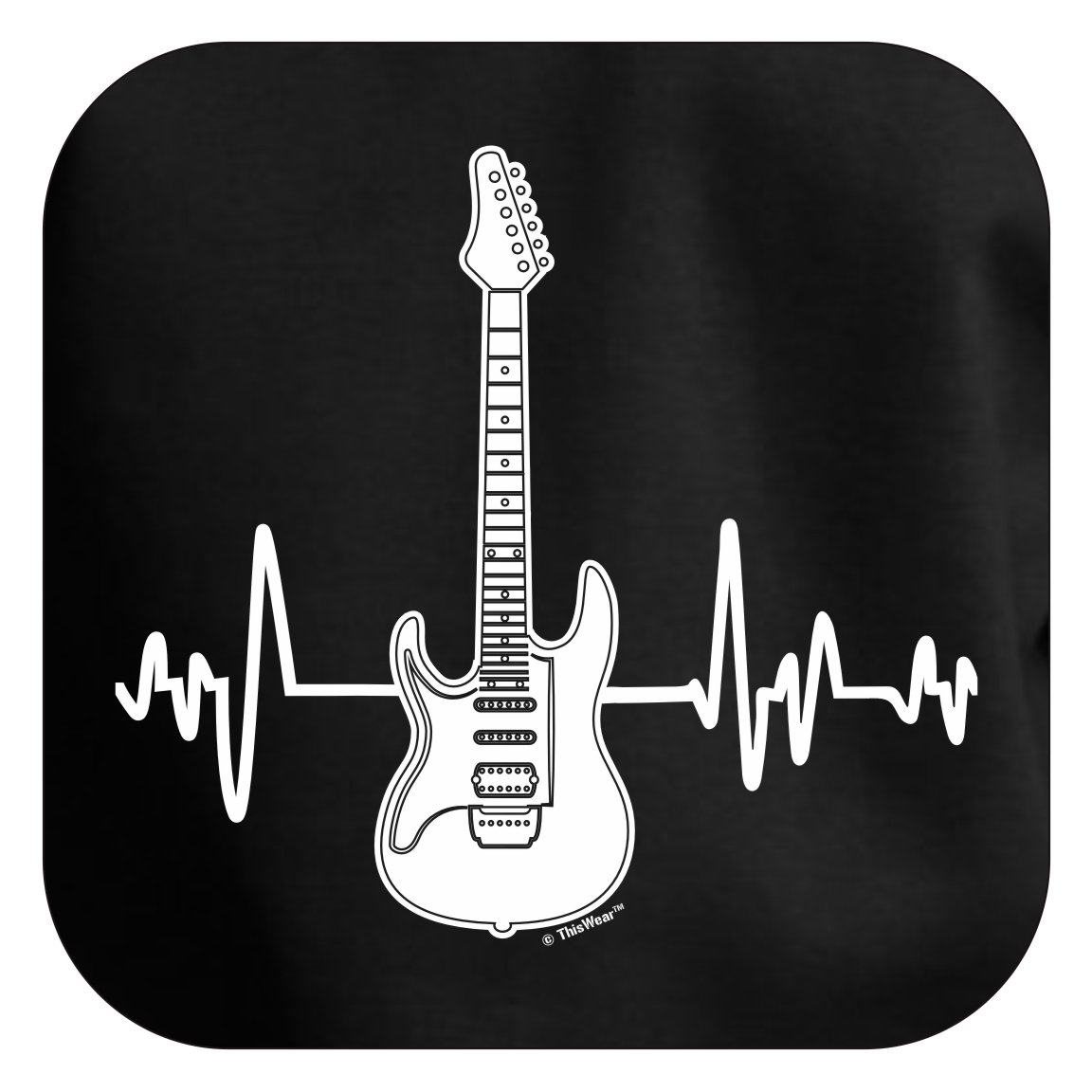 Electric Guitar Heartbeat Premium Hoodie Sweatshirt - Music Lovers Gift for Men & Women - Perfect for Concerts, Band Practice & Casual Wear