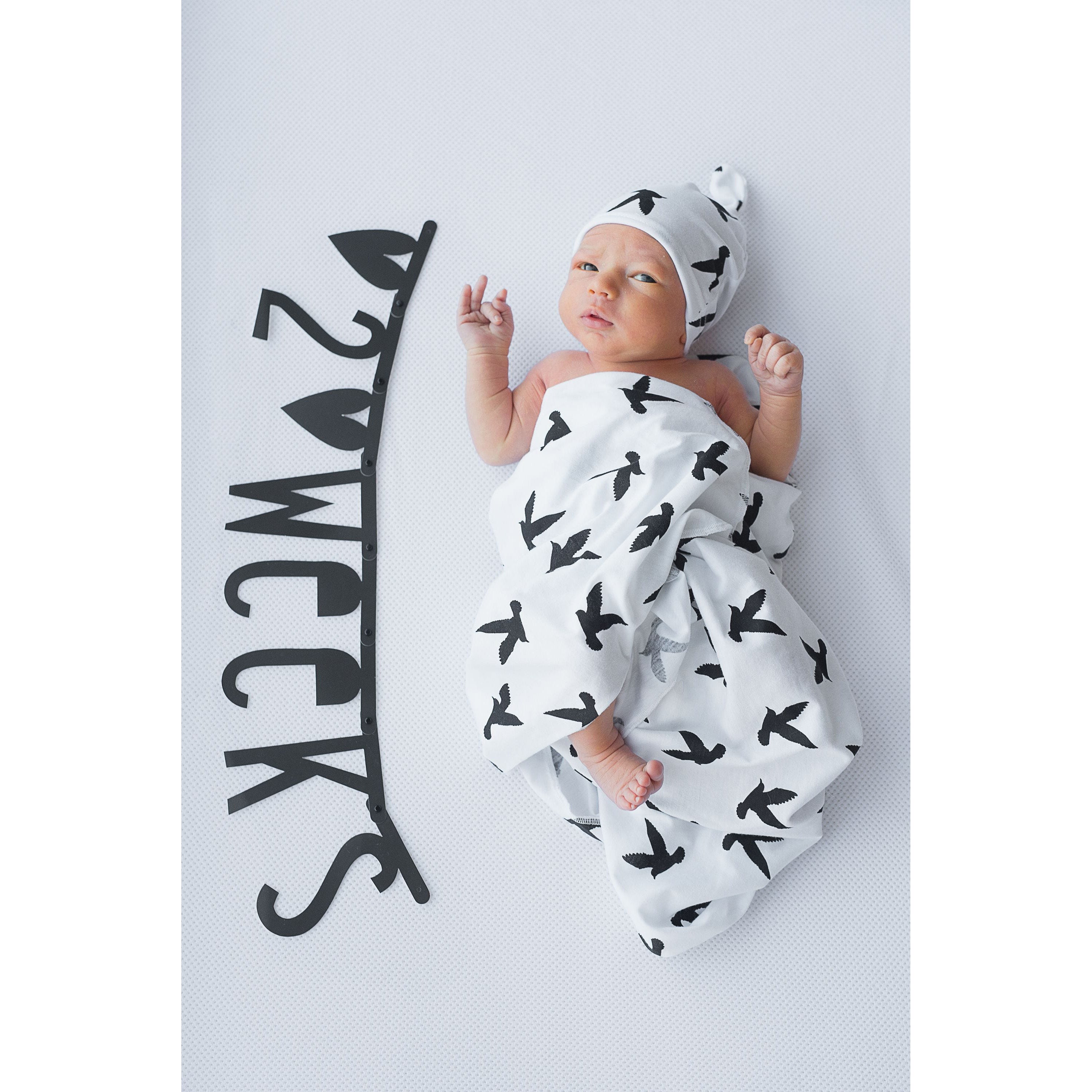 A Little Lovely Company Black Letter Banner - Perfect for Birthday Parties, Baby Showers & Home Decor