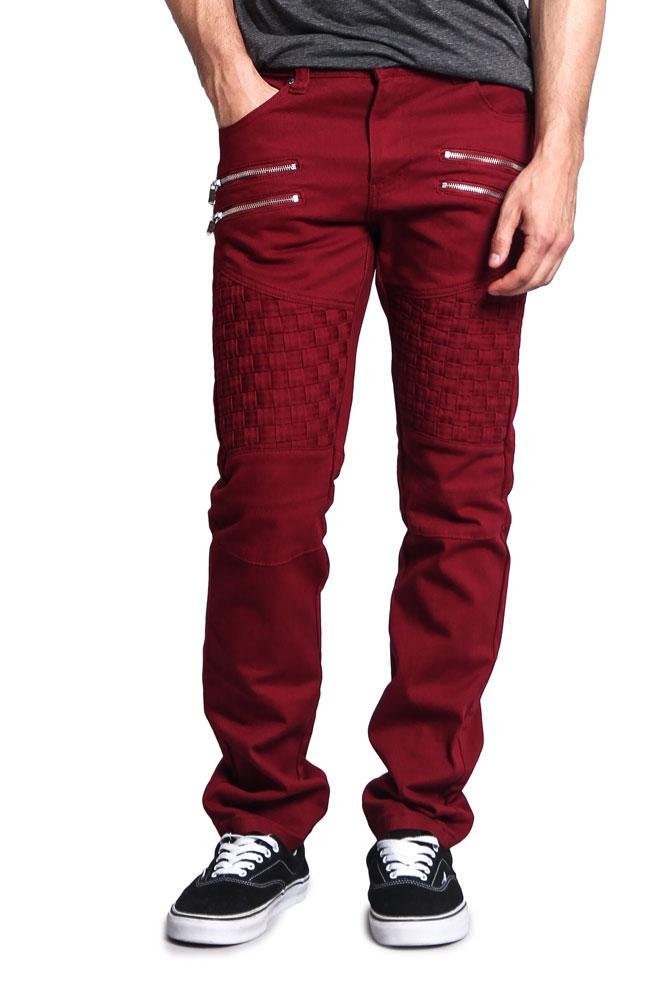 Victorious Men's Quilted Biker Jeans - Stylish Motorcycle Riding Pants for Men, Comfortable & Durable Denim with Quilted Design - Perfect for Motorcycle Riders, Bikers & Casual Wear