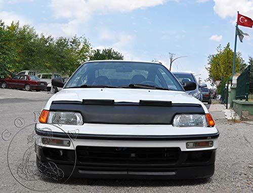 Honda Civic CRX 88-91 Car Hood Bonnet Mask Bra Cover - Perfect Fit for 1988 1989 1990 1991 Models | UV Protection & Paint Guard for Daily Driving & Car Shows