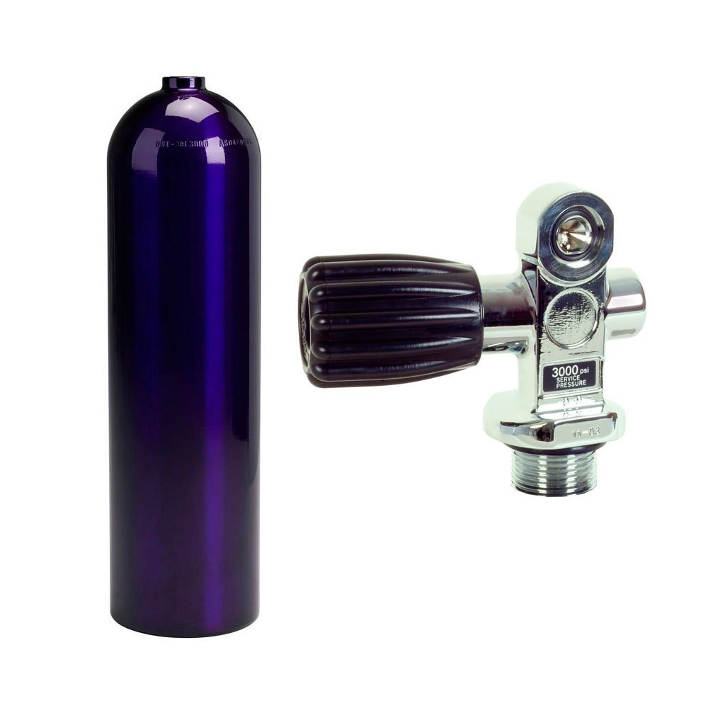 Sea Pearls 80 Aluminum Scuba Diving Air Tank 3000 PSI - Professional Grade Scuba Gear for Underwater Exploration, Ocean Diving & Marine Adventures